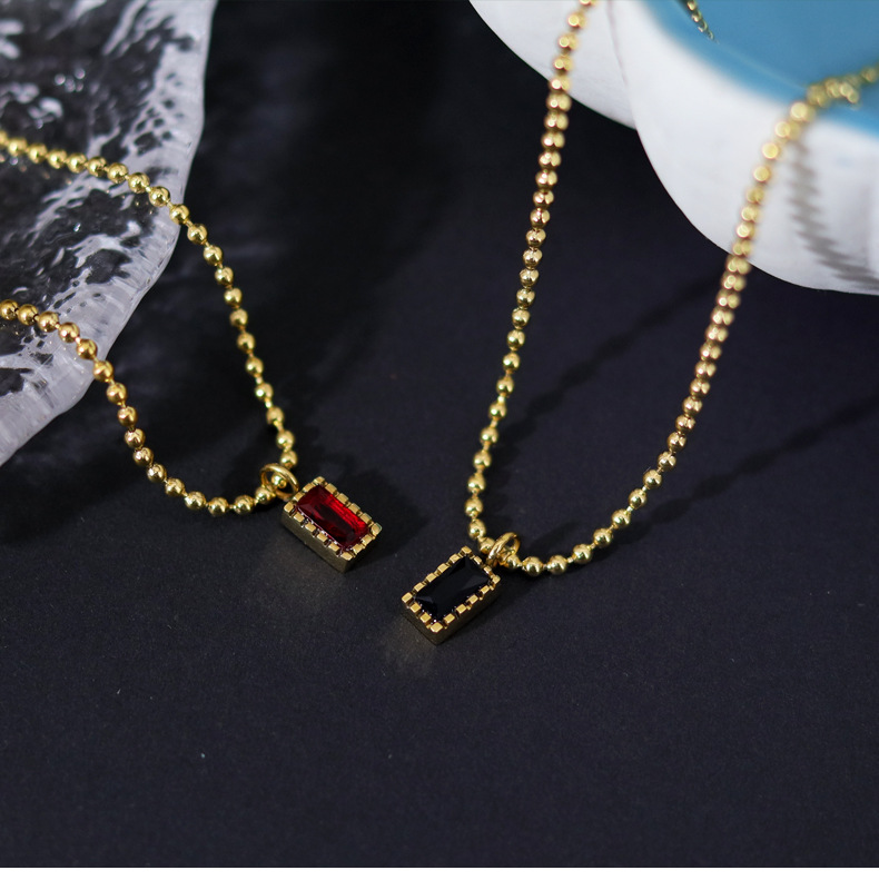 304 Stainless Steel Chain Material Wholesale Jewelry Simple Style Geometric 304 Stainless Steel 18K Gold Plated Gold Plated Stainless Steel Necklaces