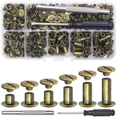 110pcs6仕様帳簿製本ネジリベットネジベルトネジ革アルバムネジ