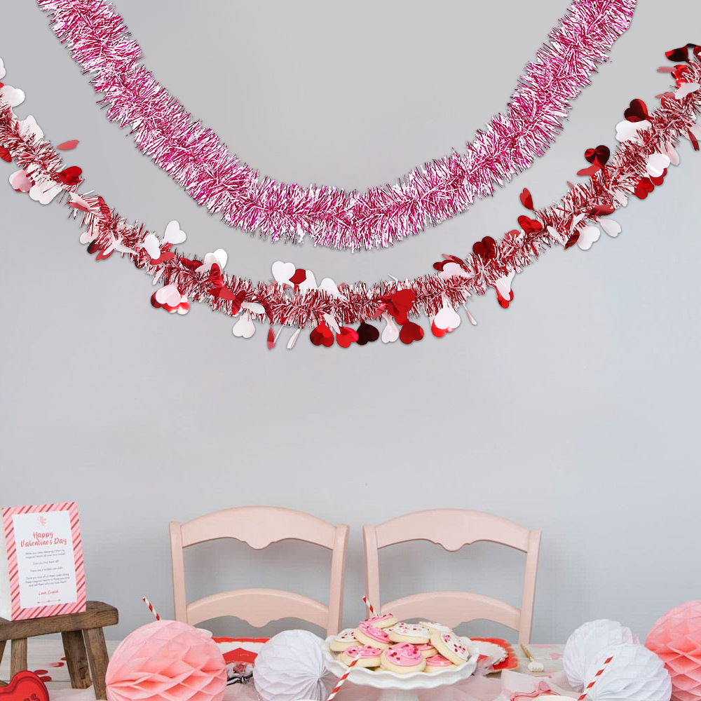 Amazon nuevo día de San Valentín amor tira flor de boda confesión atmósfera diseño de cordillera colgante de lana