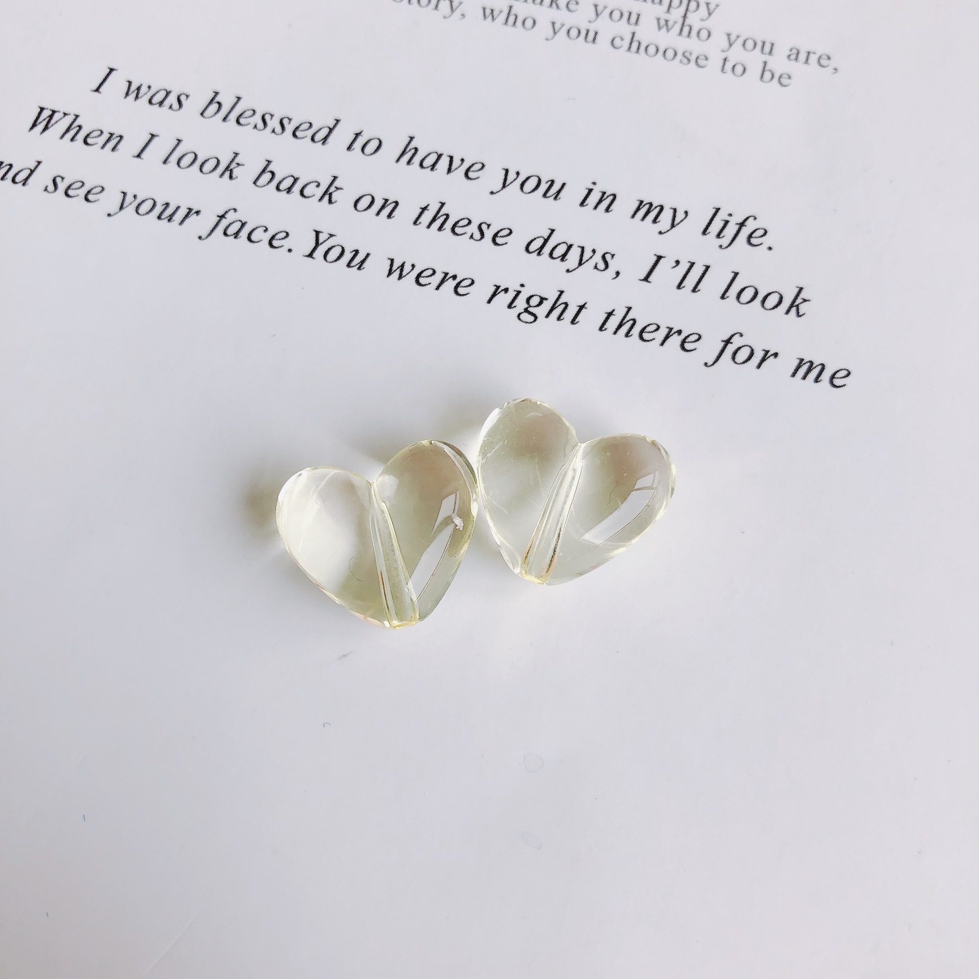 1 Piece Synthetic Resin Heart Shape Cute display picture 2