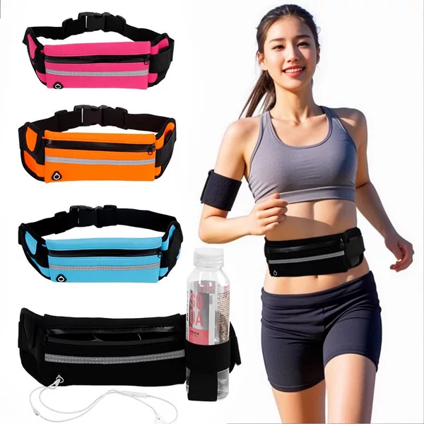 Sports Waist Bag Women's 2024 New Multifunctional Fitness Waterproof Men's Outdoor Coin Purse Belt Morning Run Portable