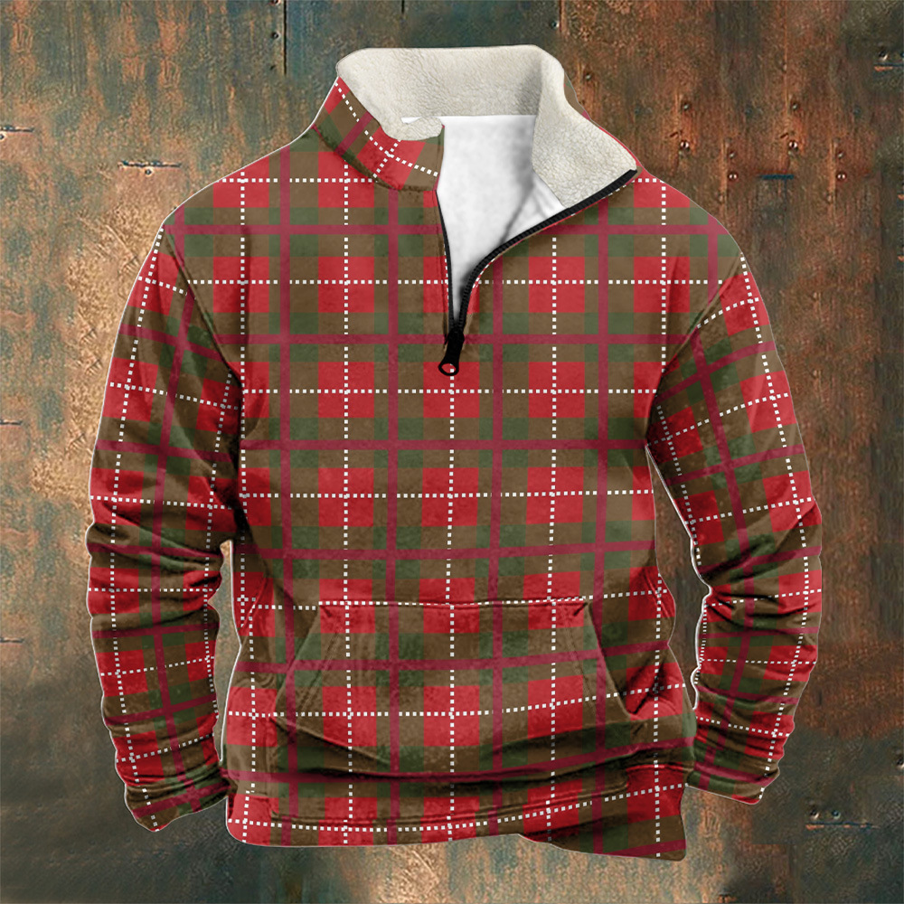 2024 Herbst/Winter Weihnachten Neue Herren Langarm Knopf Strickjacke Bedruckt Trend D152_voghion.com