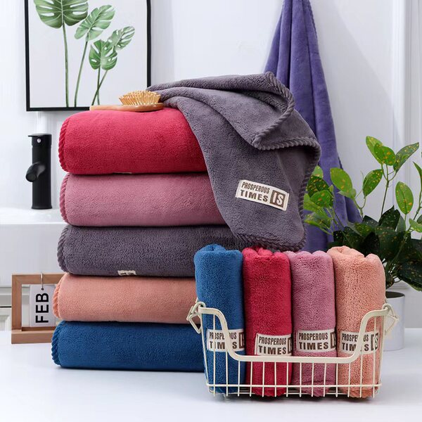 coral towel