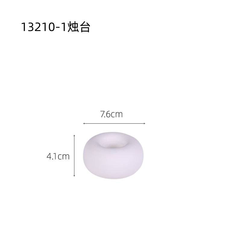 Luz moderna de lujo plata cerámica candelero decoración hogar dormitorio boda romántica mesa comedor ins estilo suave Decoración