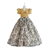 Shiffon retro children's dress, small princess costume, suitable for import, children's clothing