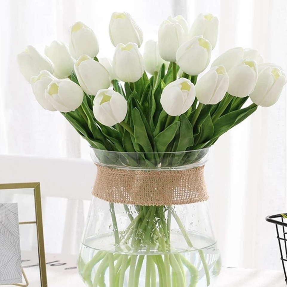 Tulipán Artificial de PU con Tacto Real para Boda y Decoración del Hogar