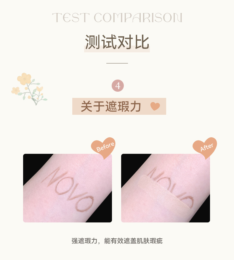 novo Pure and Light Three-Color Concealer Hydrates and moisturizes without powder clog, covering acne marks, spots and tear troughs. Concealer palette undefined