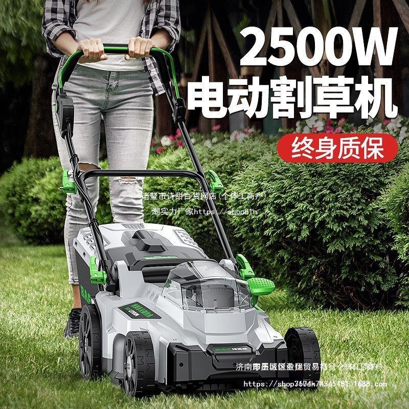 博奥菲草坪机电动手推式草坪修剪机小型家用园林剪草机插电割草机