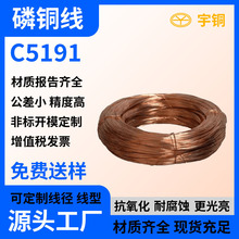 高弹性c5191磷铜线高精特硬磷铜丝 镀锡铜丝磷青铜焊条