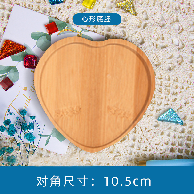 Fondo de mosaico embrión bricolaje material hecho a mano jarrón posavasos jardín de infantes infantil arte bandeja embrión blanco madera maciza