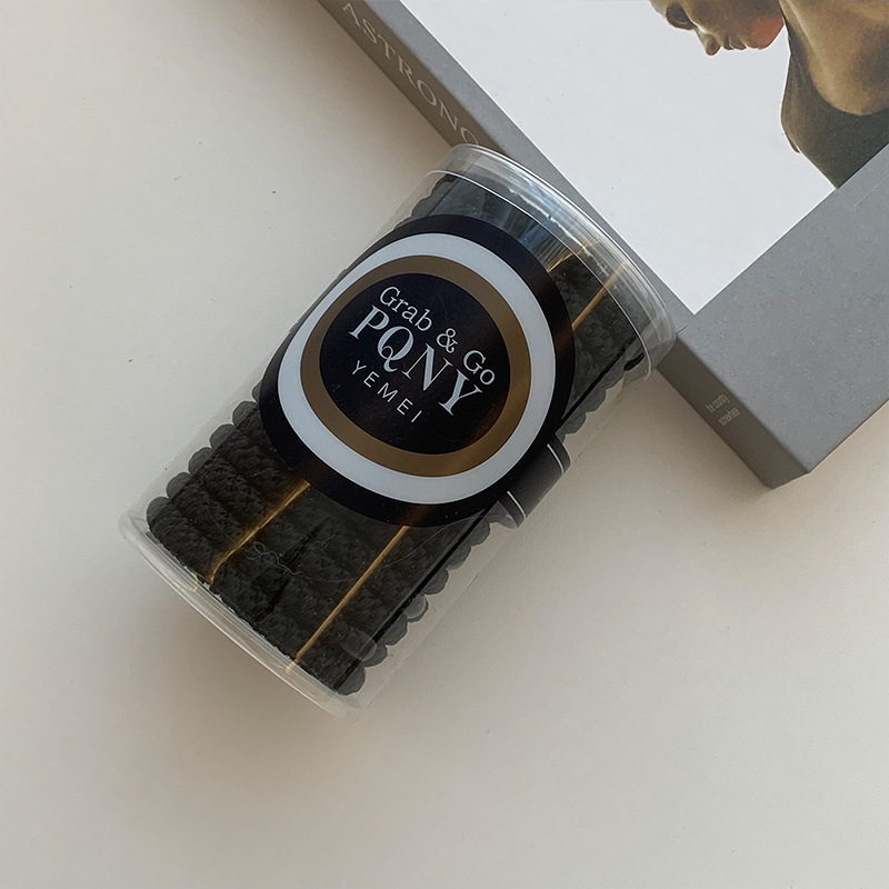 Kunling estrella con el mismo anillo de cabello de alta elasticidad para mujeres correa de cabello gruesa tirada constante cuerda de cabello de cola de caballo alta