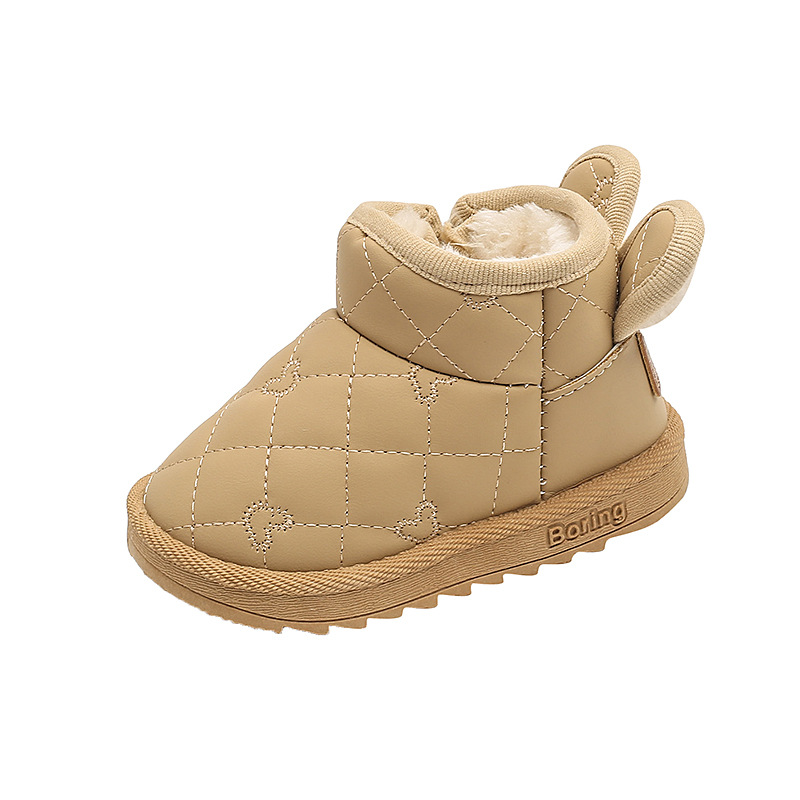 Botas de nieve para bebé con felpa de algodón grueso y cálido para el invierno, zapatos para caminar para bebés niños y niñas, impermeables para edades de 1 a 6 años_voghion.com