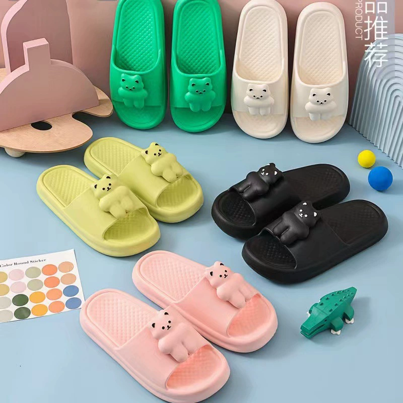 Интернет знаменитости моды медведь eva тапочки оптом Открытый носить дерьмо чувство мужчины и женщины пара сандалии домашние тапочки