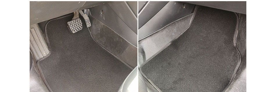Car mat for cleaning, anti-slip, anti-dirt, easy to clean, full protection mat, TPE wrap-around mat, suitable for cars, with a velvet surface