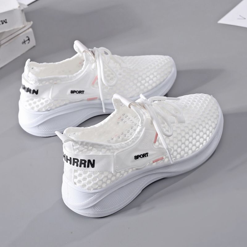 Cross-Border Foreign Trade Wholesale 2025 Summer Breathable Hollow Mesh Women's Shoes Korean Style Casual Sports Shoes Running Shoes Wholesale Cross-Border Foreign Trade Wholesale 2025 Summer Breathable Hollow Mesh Women's Shoes Korean Style Casual Sports Shoes Running Shoes Wholesale