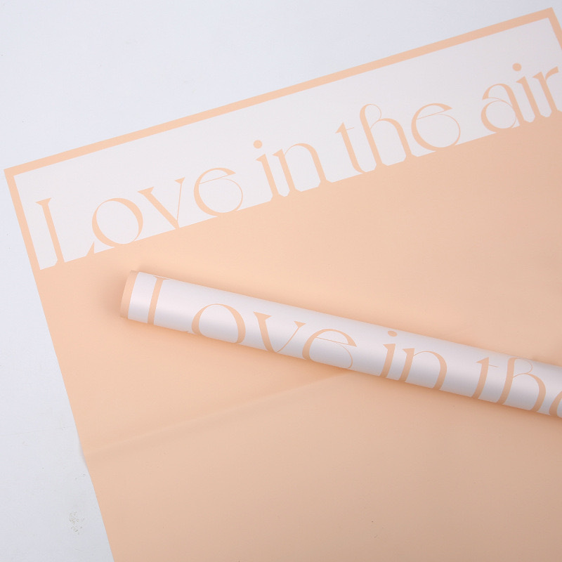 Papel de regalo de flores con atmósfera amorosa de Lizhiran, papel impermeable Ouya, material de embalaje para ramos de San Valentín