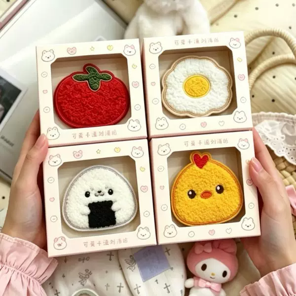 Cartoon Bangs Magic Pig Head Rice Ball Cute Chick Piglet Seamless Hair Fixer for Girls Forehead Hair Styling Tool Hair Patch