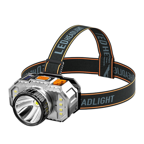 Wholesale running lamp headlamp household night fishing strong light camping lamp emergency lamp outdoor USB rechargeable headlamp power display