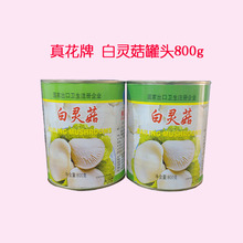 真花白灵菇罐头 保鲜菌菇白菇香菇食用菌800g 酒店食材鲍鱼菇蘑菇
