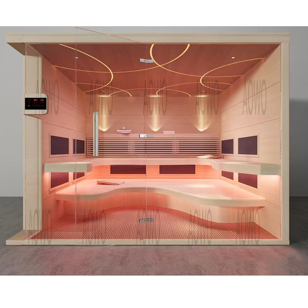 sala de vapor de sudor doméstica sauna de agua horno de vapor de sudor seco roca volcánica sauna de vapor húmedo sala de belleza sala de calefacción