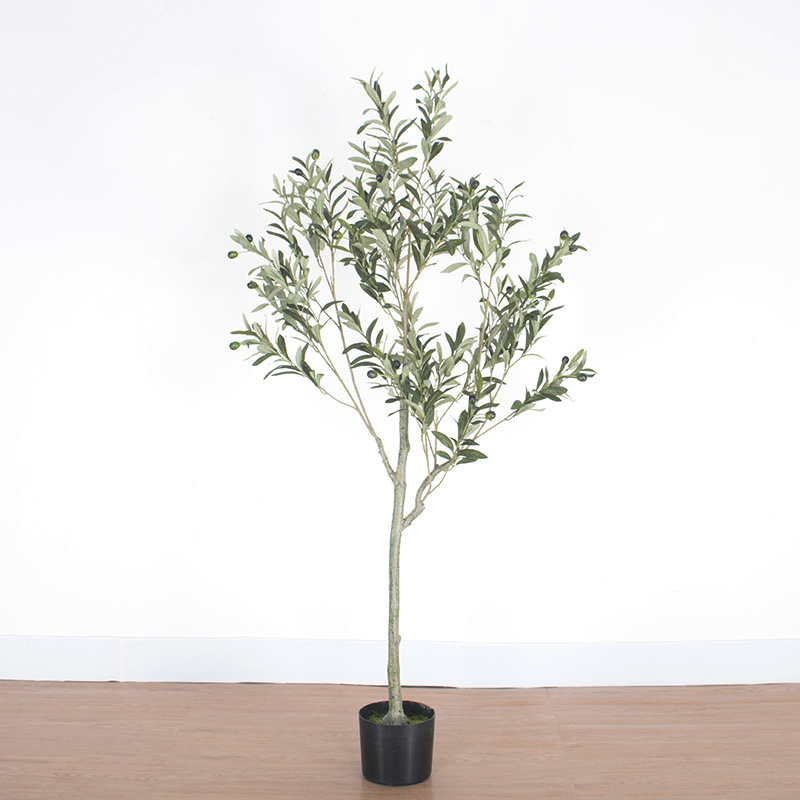 Fábrica de árboles artificiales Venta caliente decoración de plátano artificial planta verde artificial en maceta comercial decoración suave árbol artificial