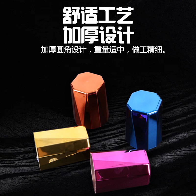 Nuevo bar KTV galvanoplastia sensación en forma de diamante dados traje claro bar beber tamiz