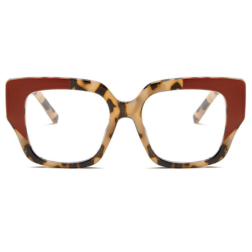  cross-border new style large frame face slimming anti-blue light flat mirror European and American trendy street photography glasses frame BL6804