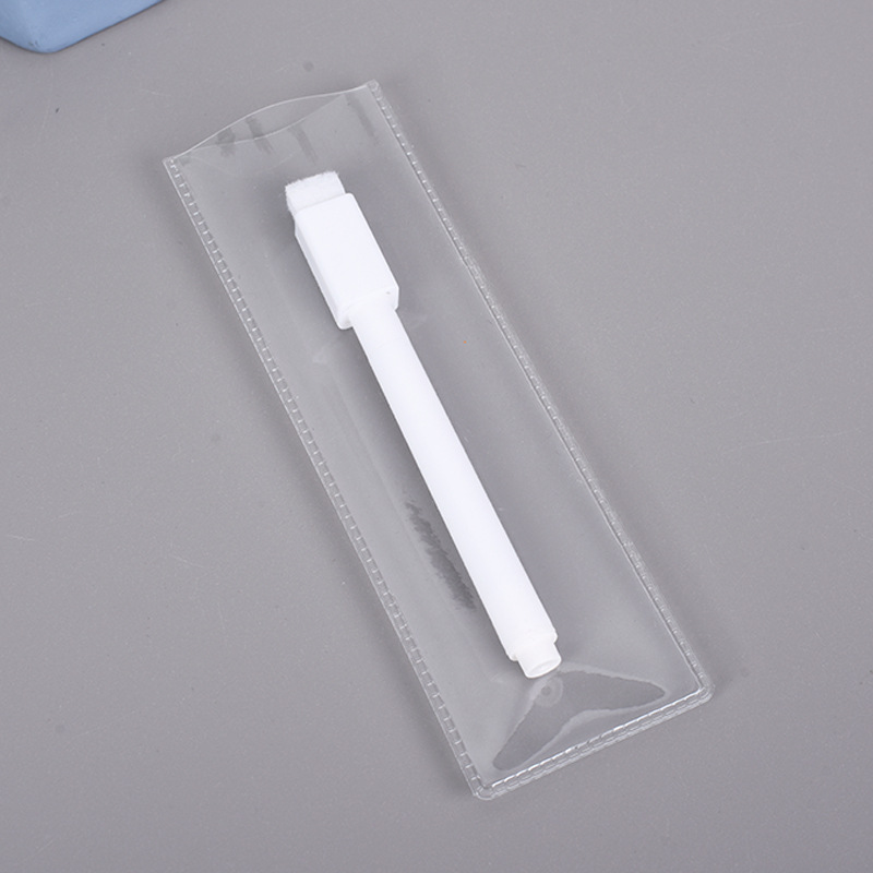 Fábrica en stock al por mayor PVC de bolsillo abierto joyería hardware papelería juguete bolsa de embalaje pvc transparente bolsa de embalaje abierto