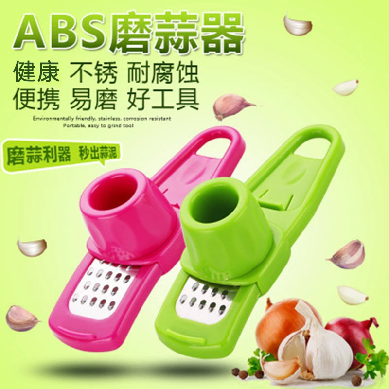 Multifunctional Garlic Grinder, ABS/PP Body with 410 Stainless Steel Blade, Compact
