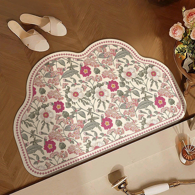 European and American Style Bathroom Floor Mats for Indoor Use, Water-Absorbent, Non-Slip, Wear-Resistant, Durable, Washable Diatomaceous Earth Floor Mats for Shower Rooms European and American Style Bathroom Floor Mats for Indoor Use, Water-Absorbent, Non-Slip, Wear-Resistant, Durable, Washable Diatomaceous Earth Floor Mats for Shower Rooms