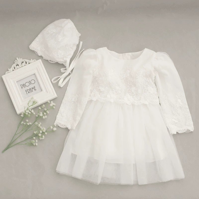 Девушки Платье Принцессы Весна и осень платье принцессы платье с длинным рукавом Западный Стиль Платье Девушки Цветка Платье