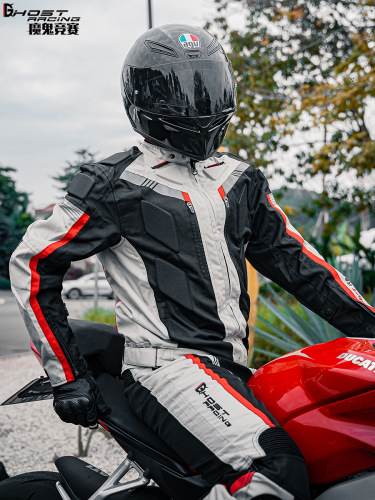 Motorcycle riding suit all-season durable universal split riding pants windproof sports outdoor anti-fall set