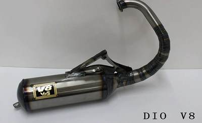 Suitable for Taiwan V8JOG50JOG90 Motorcycle exhaust pipe - dio-v8