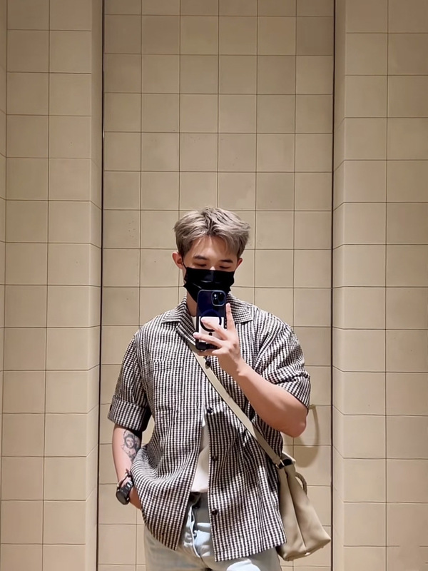 Correct Version in Stock High-Quality Bv New Short-Sleeve Shirt Fashion Versatile Os Loose Fit Unisex