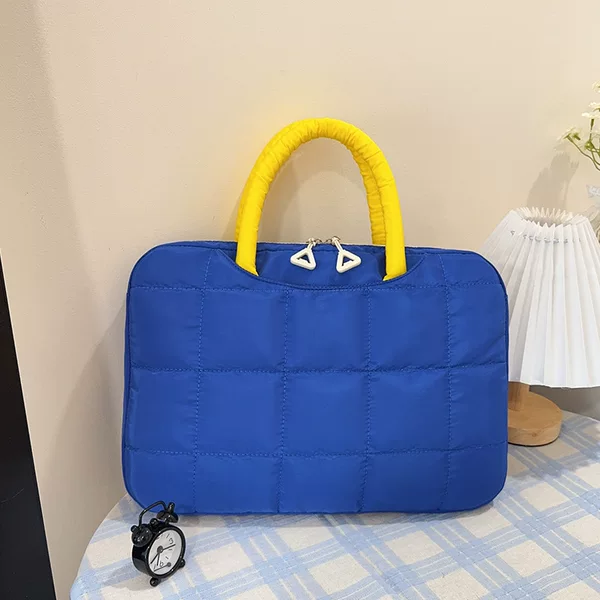 15.6inch Casual Cute Thickened Laptop Bag for Women, Large Capacity Versatile Tablet Sleeve Bag for Apple and Lenovo