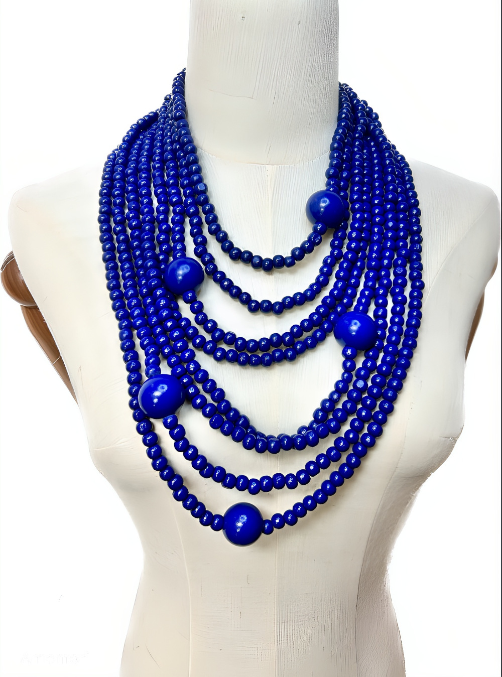 159g Weight Sweater Chain Classification Wood Chain Material 1 Piece Quantity Holiday, Daily Occasion Wood Material Round Pattern Women's Gender Beaded, Stoving Varnish Design Casual, Ethnic Style Style Casual Ethnic Style Round Wood Wholesale Sweater Chain 2