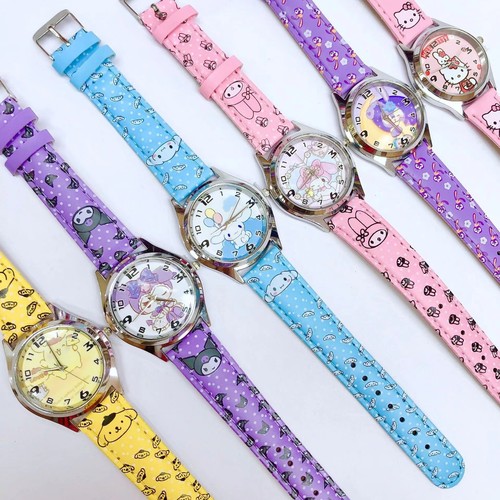 Children's Watch Box Cartoon Elementary School Cute Melody Coromancy Girl Dial Watch Kindergarten Gift