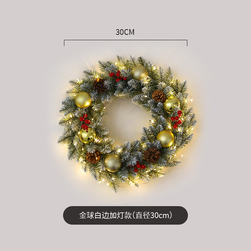 Amazon popular guirnalda de Navidad ratán 40/50/60cm decoración de Navidad Garland decoración escena diseño