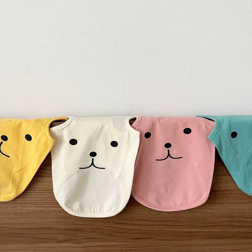 Летняя тонкая мультяшная футболка собака собака кошка жилет