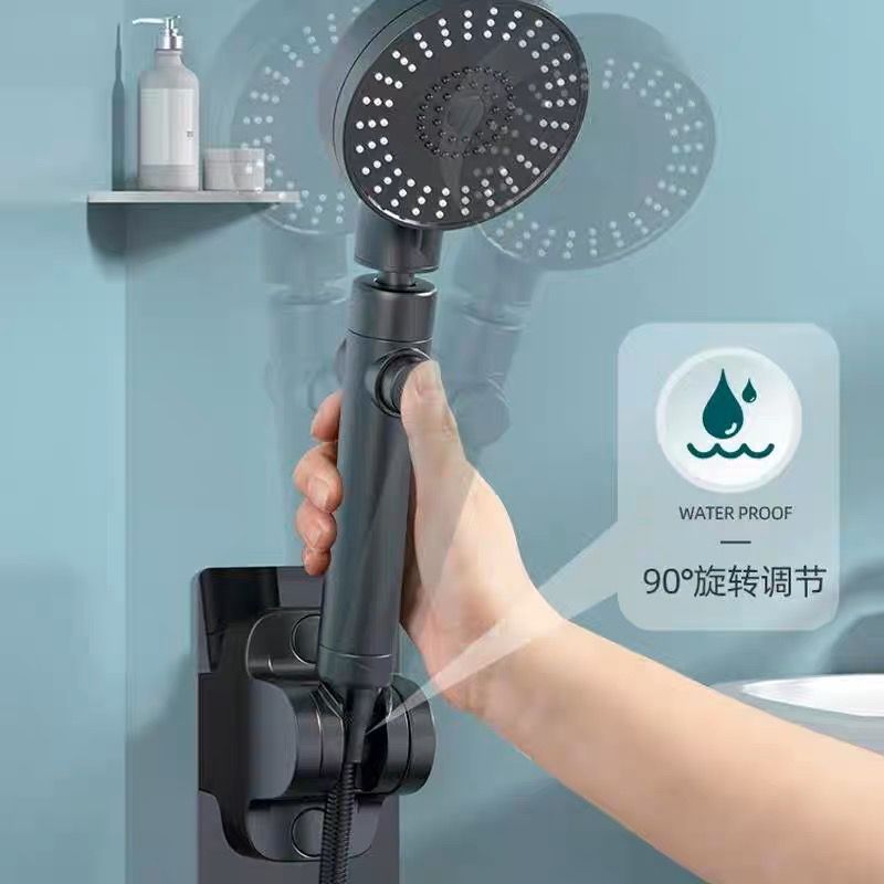 Non-drilling showerhead stand, universal bathroom, all-purpose shower head, bathroom wall-mounted flower umbrella fixed base, a magic tool Application Scenario