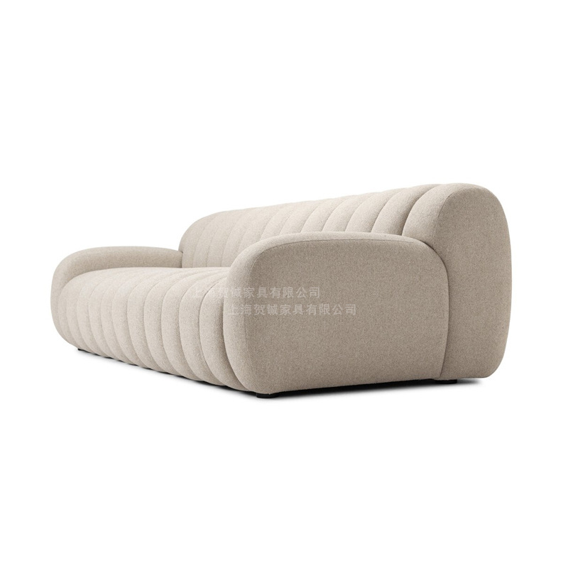 Sofá de piano de tela medieval nórdica estilo francés simple sofá de marshmallow diseñador de viento tranquilo pequeño