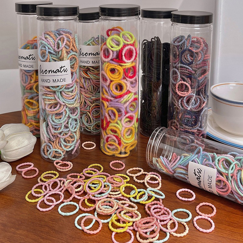 La banda de goma enlatada para niños no duele el pelo del bebé de las niñas lazo de pelo banda de pelo elástico cuerda de pelo pequeño tamaño banda de goma accesorios para el cabello