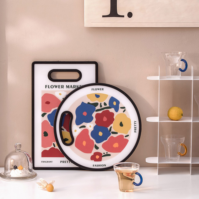 Mildlife original TikTok Net rojo creativo PP tabla de cortar fruta tabla de cortar suplemento de alimentos para niños tabla de pan vegetal