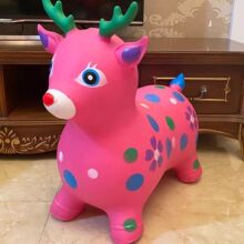 儿童充气跳跳跳马加大加厚稳固小鹿坐骑马音乐宝宝卡通独角兽玩具