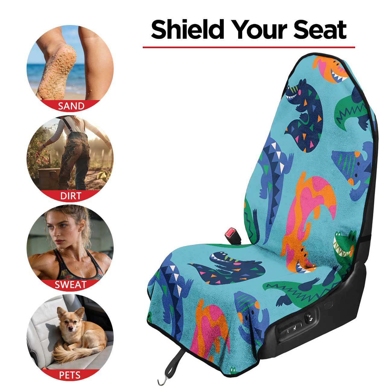 Car seat towel cover front seat protector suitable for gym and exercise, universal for all seasons, car use 44