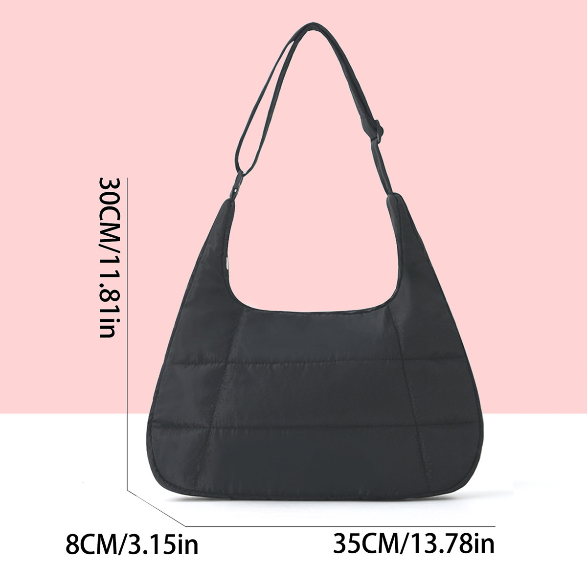 Bolso Tote de venta caliente transfronterizo 2024 modelos de otoño e invierno bolso de plumas de moda de alta capacidad para desplazamientos de un solo hombro y axila