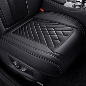 Cross-border delivery Napa leather car cushion four seasons universal breathable seat cushion non-slip three-piece set single seat fully surrounded
