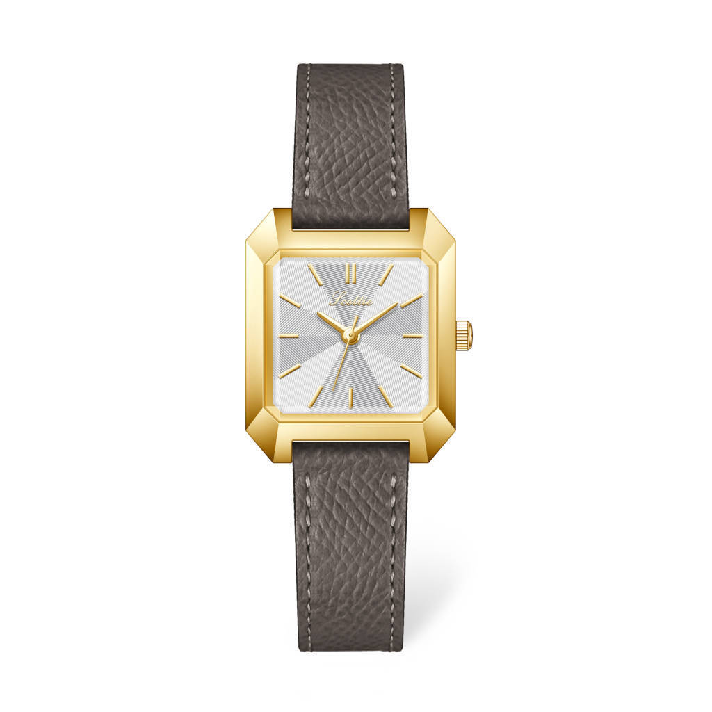 Montre Scottie Square Steel 9153 pour femme, bracelet en cuir couleur fruit du dragon, diffusion en direct_voghion.com