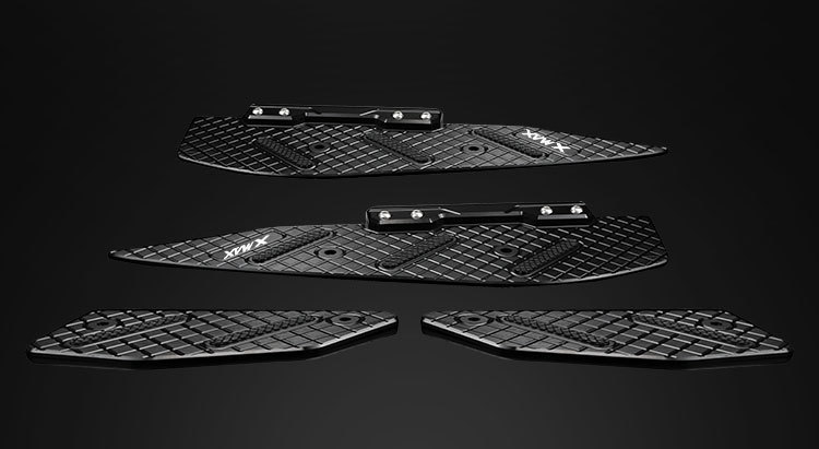 Suitable for 17-25 Models of Yamaha Xmax300 Modified Foot Pedals, Aluminum Alloy Foot Pads, Thickened Footrests