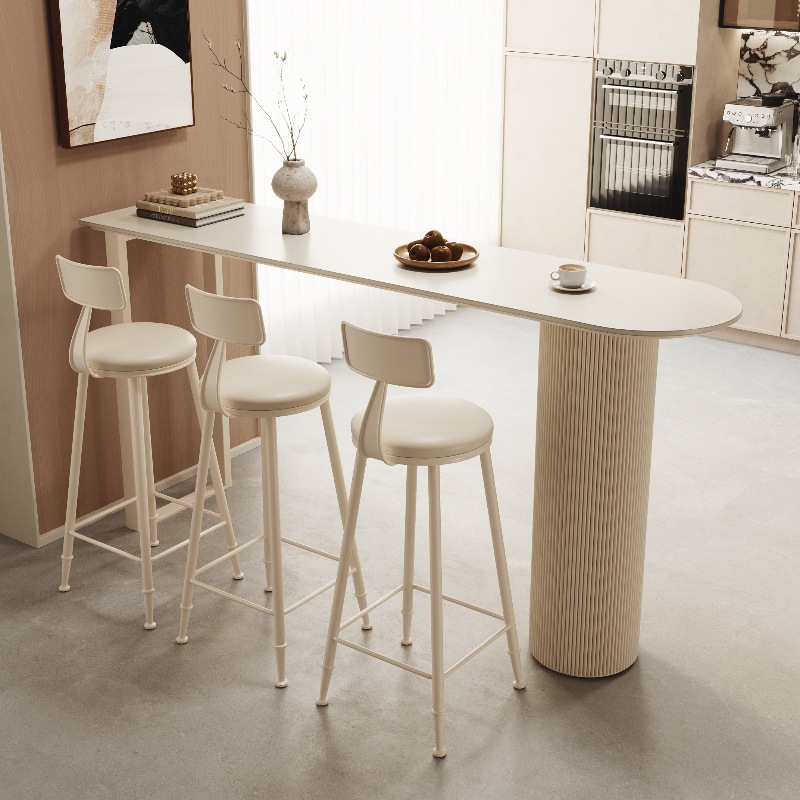 Balcony Wall Pass Small Apartment High Table Light Luxury Rock Board Bar Table Household Living Room Kitchen Side Partition Bar Table